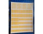 Decalque N�meros e Barras Amarelo